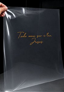 IMPRESSÃO DE DTF - TODO MEU SER É TEU JESUS- 17X06 CM