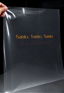 IMPRESSÃO DE DTF - SANTO É O SENHOR- 18X04 CM