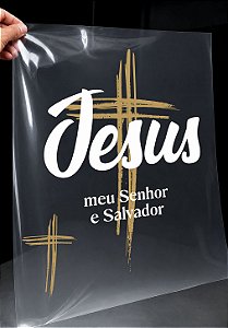 IMPRESSÃO DE DTF - JESUS MEU SENHOR E SALVADOR - 31X41 CM