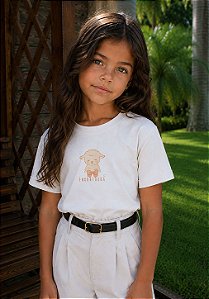 INFANTIL FEMININA- OVELHA LAÇO ENCONTRADA - COR MARFIM
