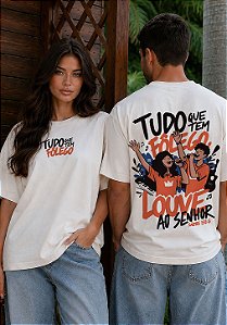 OVERSIZED - TUDO QUE TEM FÔLEGO - COR MARFIM