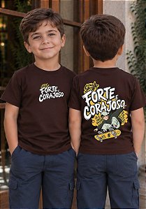 INFANTIL UNISSEX -SKATE FORTE E CORAJOSO - COR MARROM