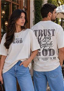 OVERSIZED - TRUST IN GOD - COR MARFIM
