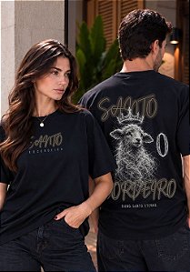 OVERSIZED - CORDEIRO SANTO - COR PRETO
