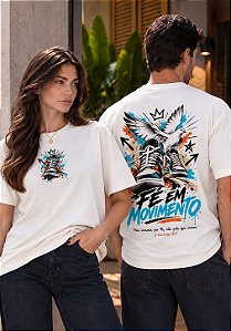 OVERSIZED - TÊNIS FÉ EM MOVIMENTO - COR MARFIM