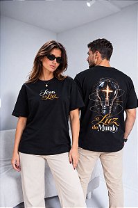 OVERSIZED - A LUZ DO MUNDO- COR PRETO
