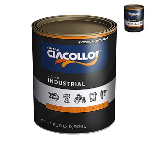 Tinta Esmalte Industrial Platina Sintético 900ml - Ciacollor