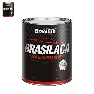 Tinta Laca Automotiva Profissional Preto Fosco 900ml - Brasilux