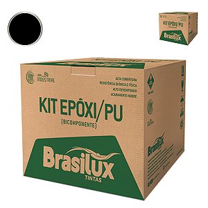 Kit Tinta Epoxi/pu Preto N-1 3,6l Brasilux