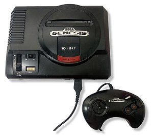 Console Sega Genesis (1 Controle + Sonic original)