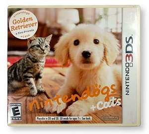 Jogo Nintendogs + Cats: Golden Retriever e new Friends - 3DS