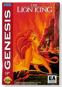 Jogo The Lion King (Rei Leão) - Mega Drive