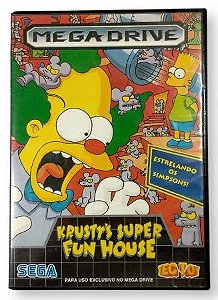 Jogo Krustys Super Fun House Original - Mega Drive