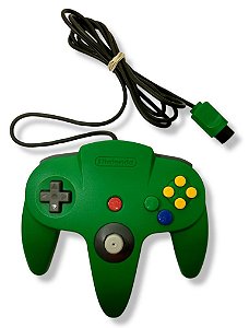 Controle Original Verde (com analógico estilo Game Cube) - N64