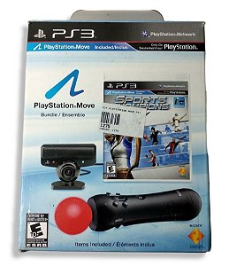 Kit Playstation Move (Camera + Move + Jogo) - PS3