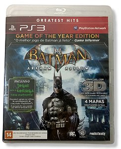 Jogo Batman Arkham Asylum Game of the Year Edition - PS3