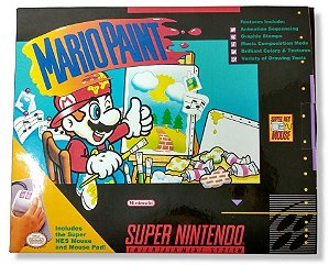 Jogo Mario Paint + Mouse Original - SNES