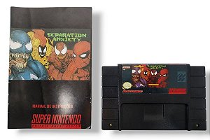 Jogo Spider-Man Venom Separation Anxiety - SNES