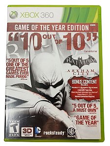 Jogo Batman Arkham City (GOTY) Original - Xbox 360