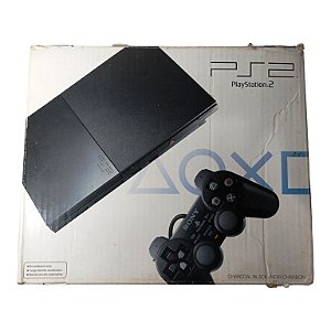 Console Sony Playstation 2 Slim (Controle original e 5 jogos) - PS2
