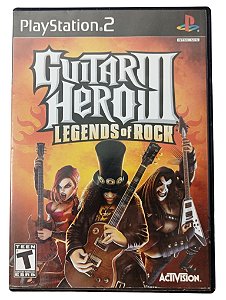 Jogo Guitar Hero III Legends of Rock Original - PS2