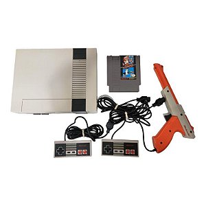 Console Nintendo 8 Bits - NES (2 controles + Pistola + Super Mario)