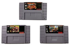 Trilogia Donkey Kong (3 jogos) - SNES