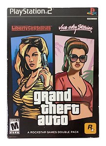 Jogo Grand Theft Auto (GTA) Double Pack Original - PS2