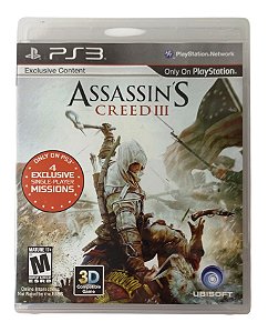Jogo Assassins Creed III - PS3
