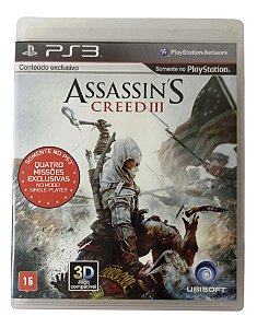 Jogo Assassins Creed III - PS3