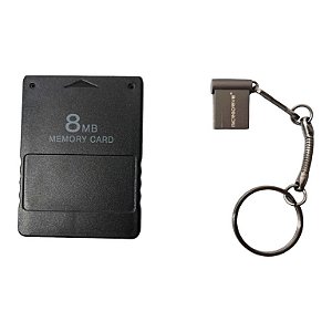 Kit OPL 64GB 100 Jogos de PS1 (Memory Card + Pen Drive) - PS2