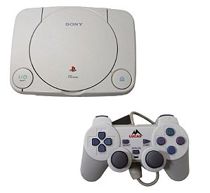 Console Playstation One - PS1 (1 controle e 5 jogos)