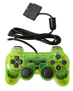 Controle transparente (Verde) - PS1 ONE/ PS2