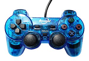 Controle transparente (Azul) - PS1 ONE/ PS2