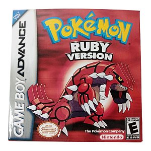 Jogo Pokemon Ruby Version - GBA