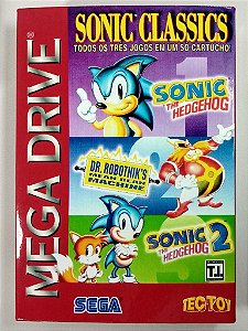 Jogo 3 in 1 Sonic Classics - Mega Drive
