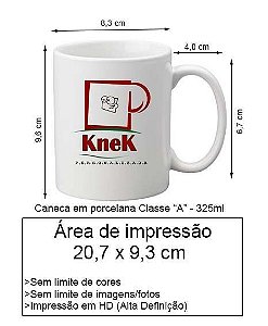 Caneca de Porcelana Standard - Você diz como quer a personalização