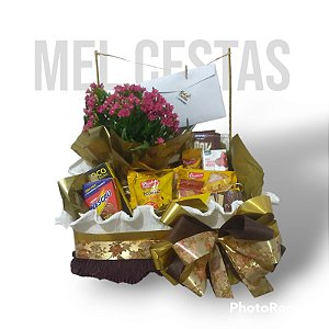 Cesta de cafe para aniversario de amigo