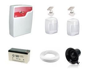 Kit alarme  02 sensores completo com bateria