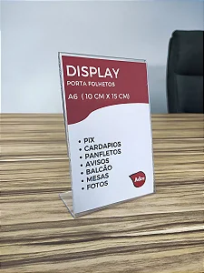 Plaquinha em acrílico QRCODE
