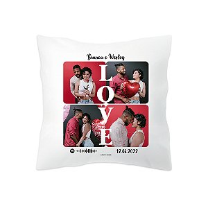 Almofada personalizada c/enchimento 40x40cm