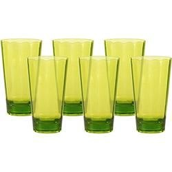 Jogo de Copos 6 Peças 390ml Verde - KOS