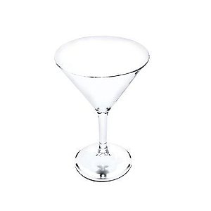 Taça de Martini Acrílico Cristal 6 peças - KOS