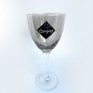 Taça Vinho 270 ML Vidro Fume lustrada 6 PÇS - Enjoy