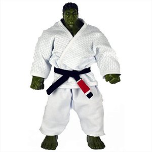 Boneco Hulk com Kimono de Jiu Jitsu