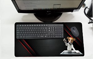 Mouse Pad / Desk Pad Grande 30x70 Linha Pets - cachorro  teclado