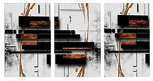 Quadro Digital - Abstrato 201  - 100x200 - 3pçs