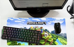 Mouse Pad / Desk Pad Grande 30x70 - Minecraft