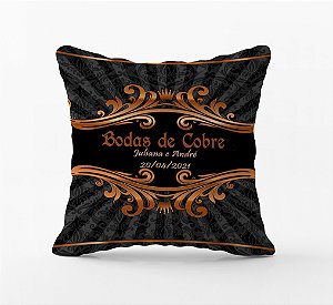 Almofada Personalizada Bodas de Cobre