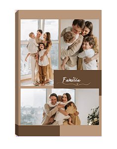 Quadro Personalizado  com Fotos Familia Amor Casal